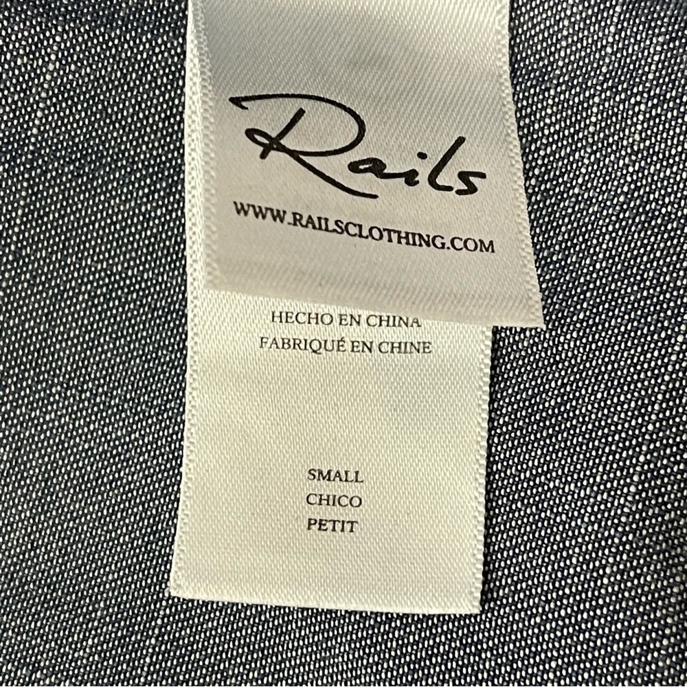 Rails Shawna Denim Dress In Dark Vintage Size Small - Picture 8 of 13